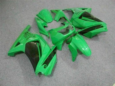 Grün Schwarz 2008-2012 Kawasaki EX250 Motorrad Verkleidung