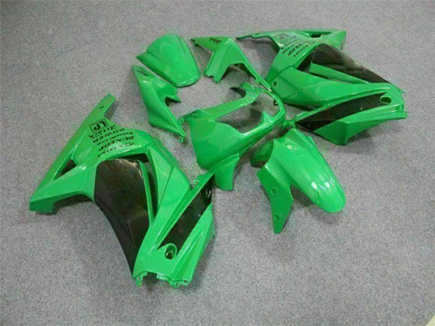 Grün Schwarz 2008-2012 Kawasaki EX250 Motorrad Verkleidung