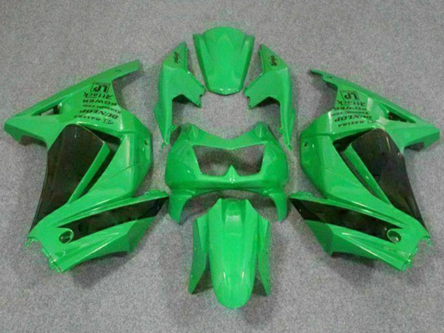 Grün Schwarz 2008-2012 Kawasaki EX250 Motorrad Verkleidung