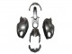 Ducati Monster 696 796 1100 1100S Motorrad Verkleidung 2008-2012 - Matt Schwarz