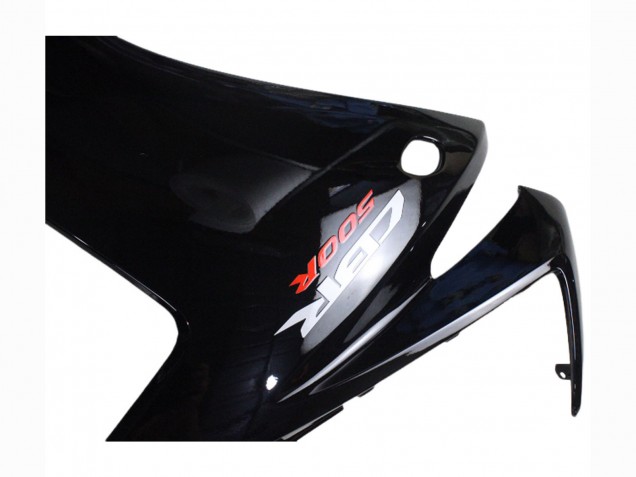 Honda CBR500R Motorrad Verkleidung 2013-2015 - Glanzendes Schwarz Matt Schwarz