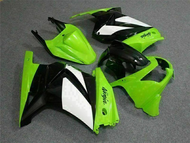 Grün Weiß Schwarz 2008-2012 Kawasaki EX250 Motorrad Verkleidung