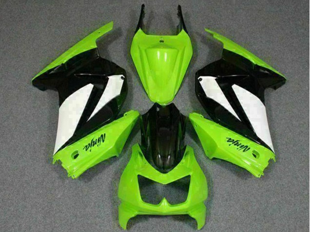 Grün Weiß Schwarz 2008-2012 Kawasaki EX250 Motorrad Verkleidung