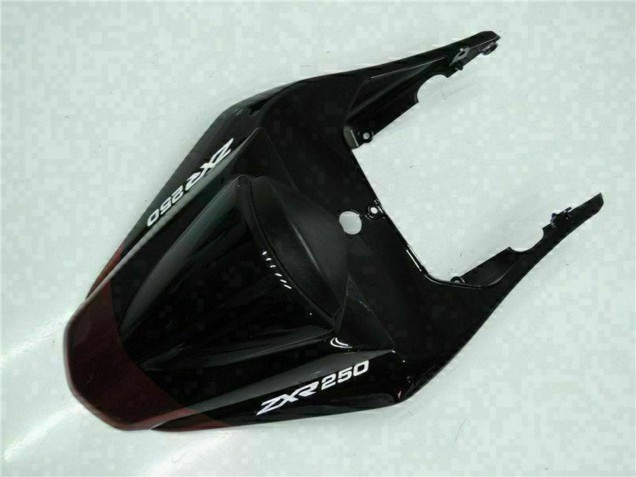 Glänzendes Schwarz Kastanienbraun Rot 2008-2012 Kawasaki EX250 Motorrad Verkleidung