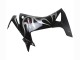 Honda CBR500R Motorrad Verkleidung 2013-2015 - Glanzendes Schwarz Silber Flamme