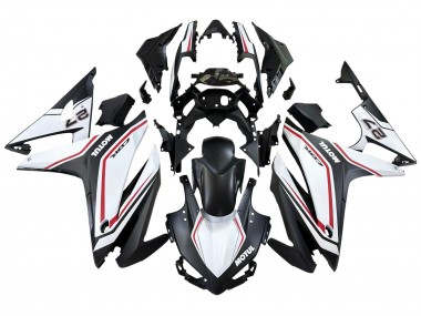 Honda CBR500R Motorrad Verkleidung 2016-2018 - Weiss Rot Matt Schwarz