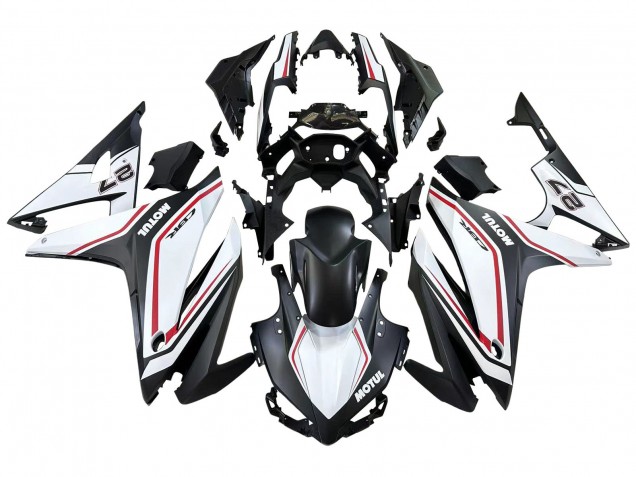Honda CBR500R Motorrad Verkleidung 2016-2018 - Weiss Rot Matt Schwarz
