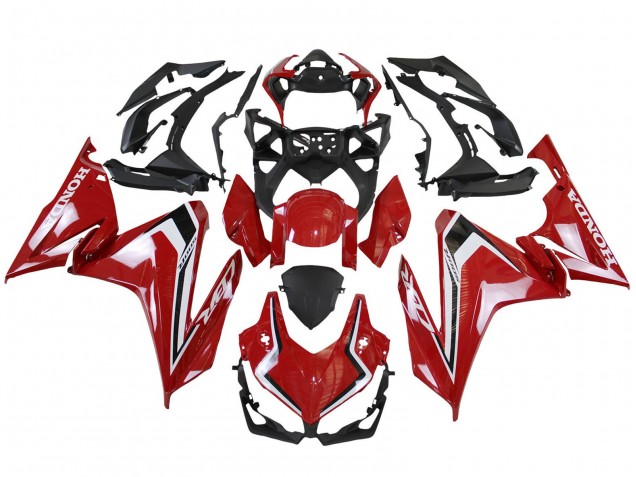 Rot Weiß Schwarz 2022-2023 Honda CBR500R Motorrad Verkleidung