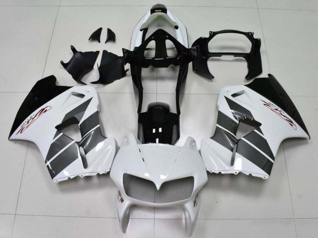 Honda VFR 800 Motorrad Verkleidung 1998-2001 - Weiss Schwarz
