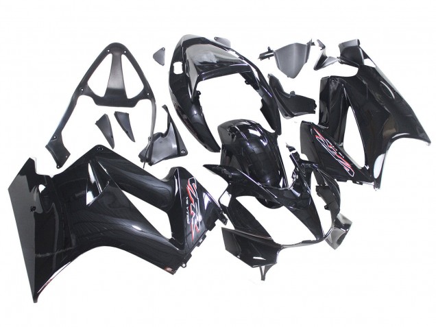 Honda VFR 800 Motorrad Verkleidung 2002-2013 - Glanzendes Schwarz