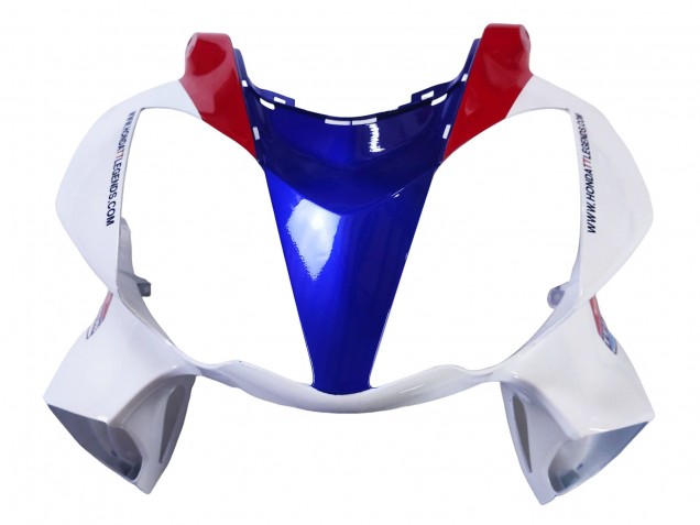 Honda VFR 800 Motorrad Verkleidung 2002-2013 - Weiss Rot Blau Motul
