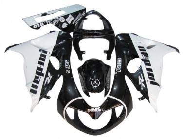 Suzuki TL1000R Motorrad Verkleidung 1998-2003 - Glanzendes Schwarz Weiss Jordan