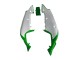 Kawasaki ZX7R Motorrad Verkleidung 1996-2003 - Weiss Grun Schwarz