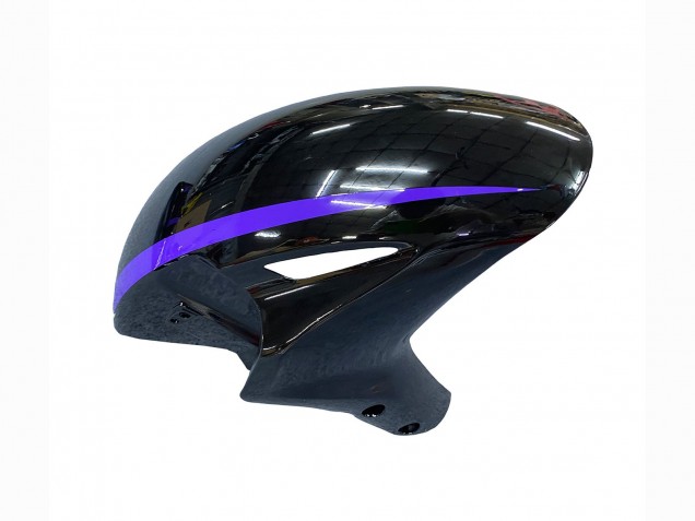 Honda CBR1000RR Motorrad Verkleidung 2004-2005 - Glanzendes Schwarz Lila Streifen