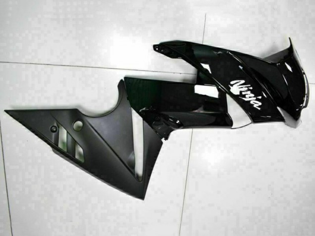 Glänzendes Schwarz Weiß Aufkleber 2009-2011 Kawasaki EX650 Motorrad Verkleidung