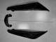 Glänzendes Schwarz Weiß Aufkleber 2009-2011 Kawasaki EX650 Motorrad Verkleidung