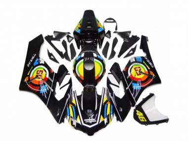 Glänzendes Schwarz Gelb Grün Rot 46 2004-2005 Honda CBR1000RR Motorrad Verkleidung