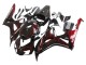 Honda CBR1000RR Motorrad Verkleidung 2006-2007 - Glanzendes Schwarz Rot Flamme