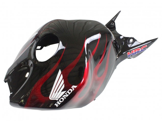 Honda CBR1000RR Motorrad Verkleidung 2006-2007 - Glanzendes Schwarz Gelb Rot Flamme