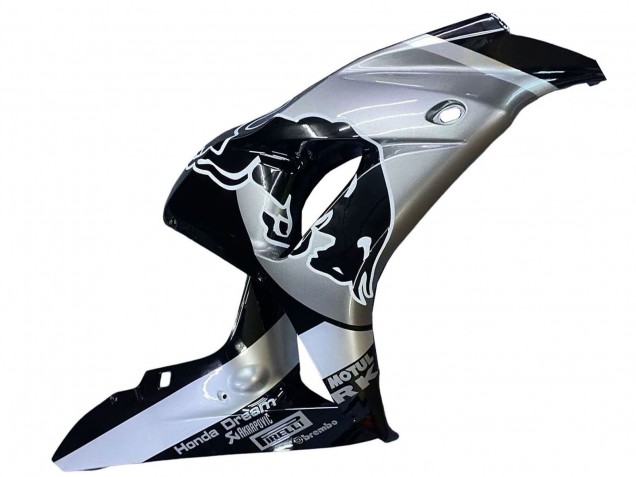 Honda CBR1000RR Motorrad Verkleidung 2006-2007 - Silber Glanzendes Schwarz Red Bull