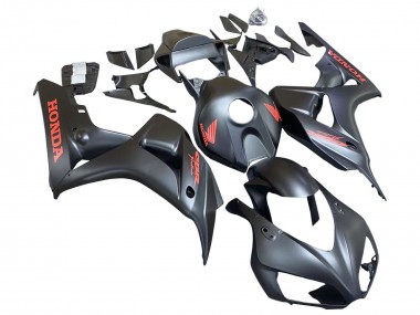 Honda CBR1000RR Motorrad Verkleidung 2006-2007 - Matt Schwarz Rot Aufkleber