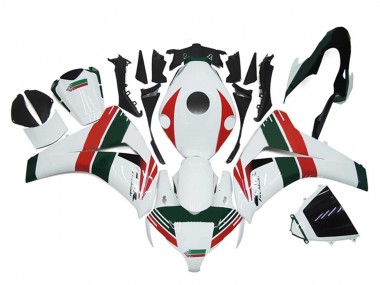 Honda CBR1000RR Motorrad Verkleidung 2008-2011 - Weiss Rot Dunkel Grun