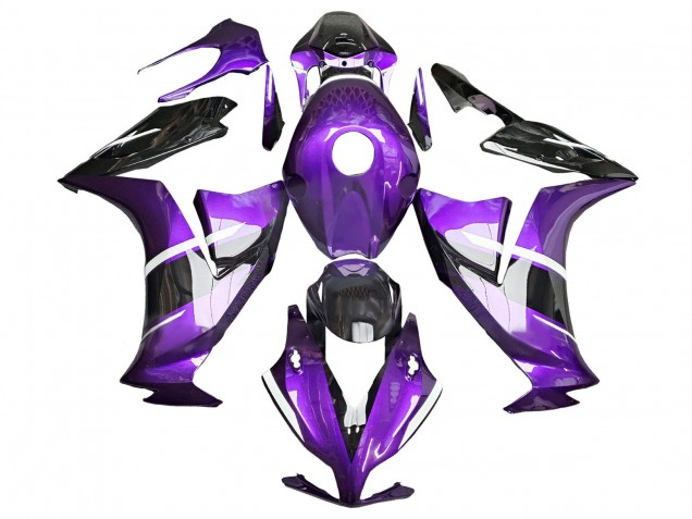 Honda CBR1000RR Motorrad Verkleidung 2012-2016 - Lila Glanzendes Schwarz