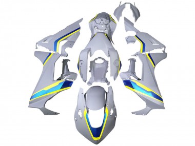 Honda CBR1000RR Motorrad Verkleidung 2017-2023 - Weiss Blau Gelb