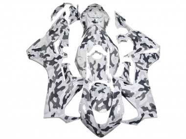 Honda CBR1000RR Motorrad Verkleidung 2017-2023 - Weiss Grau Camouflage