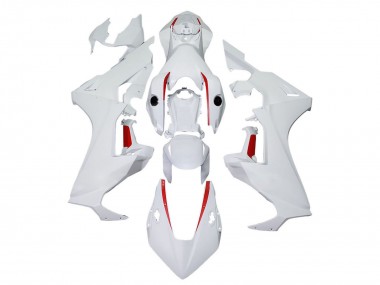 Honda CBR1000RR Motorrad Verkleidung 2017-2023 - Weiss mit Rot Linie