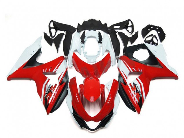 Weiß Rot Schwarz 2009-2016 Suzuki GSXR 1000 Motorrad Verkleidung