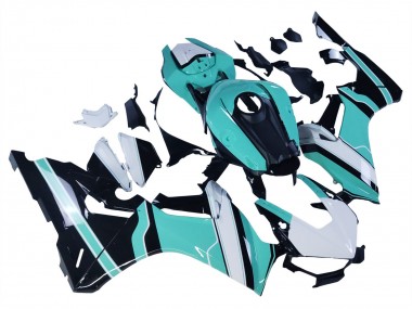 Honda CBR1000RR Motorrad Verkleidung 2017-2023 - Weiss Hellblau Glanzendes Schwarz