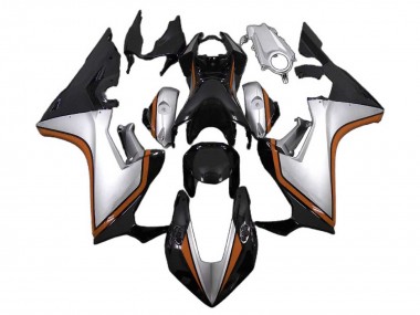 Honda CBR1000RR Motorrad Verkleidung 2017-2023 - Silber Orange Glanzendes Schwarz