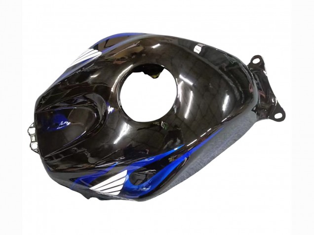 Honda CBR600RR Motorrad Verkleidung 2005-2006 - Glanzendes Schwarz Blau Flamme