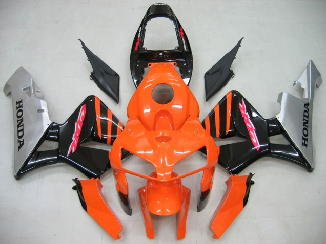 Honda CBR600RR Motorrad Verkleidung 2005-2006 - Orange Schwarz Silber