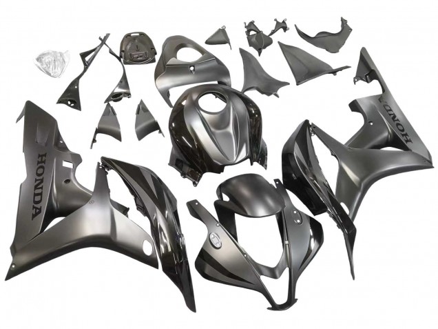 Honda CBR600RR Motorrad Verkleidung 2007-2008 - Silber Glanzendes Schwarz