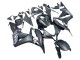 Honda CBR600RR Motorrad Verkleidung 2007-2008 - Matt Schwarz Weiss Repsol