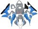 Honda CBR600RR Motorrad Verkleidung 2007-2008 - Nardo Grau Blau Weiss Glanzendes Schwarz