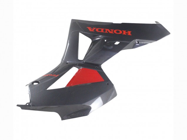 Honda CBR600RR Motorrad Verkleidung 2013-2023 - Schwarzes Carbonfaser Rot