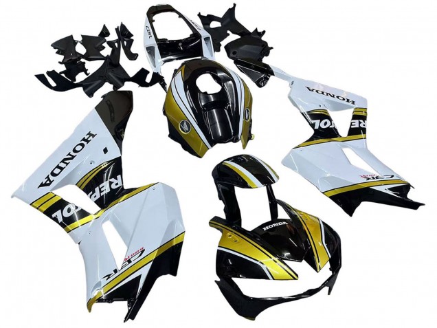 Weiß Gold Glänzendes Schwarz Repsol 2013-2026 Honda CBR600RR Motorrad Verkleidung