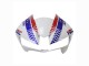 Honda CBR600RR Motorrad Verkleidung 2013-2023 - Weiss Rot Blau HRC