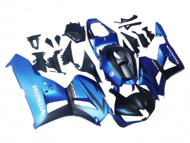 Honda CBR600RR Motorrad Verkleidung 2013-2023 - Blau Matt Schwarz Rennen