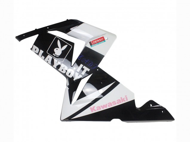 Kawasaki ZX10R Motorrad Verkleidung 2004-2005 - Schwarz Rosa Weiss Playboy Motul