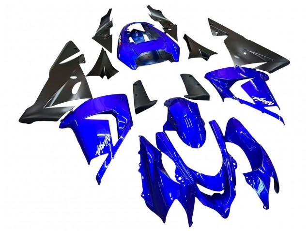 Kawasaki ZX10R Motorrad Verkleidung 2004-2005 - Blau Schwarz Ninja