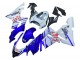 Kawasaki ZX10R Motorrad Verkleidung 2004-2005 - Glanzendes Blau Weiss Fiat Motul