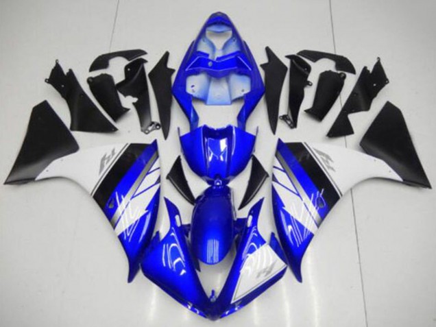 Blau Weiß Matt Schwarz 2009-2011 Yamaha YZF R1 Motorrad Verkleidung