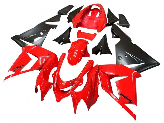 Kawasaki ZX10R Motorrad Verkleidung 2004-2005 - Rot Schwarz Ninja