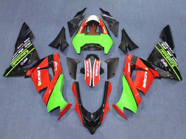Kawasaki ZX10R Motorrad Verkleidung 2004-2005 - Grun Weiss Ninja