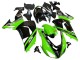 Kawasaki ZX10R Motorrad Verkleidung 2006-2007 - Grun Schwarz Elf Touch4 3M