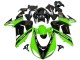Kawasaki ZX10R Motorrad Verkleidung 2006-2007 - Grun Schwarz Elf Touch4 3M